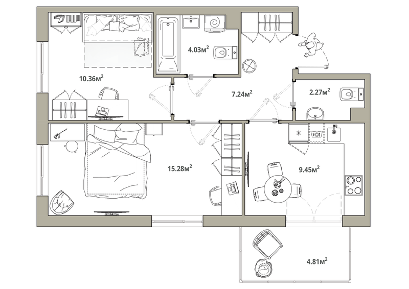 2 ккв 50,1 м²