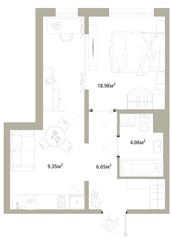 1 ккв 39 м²