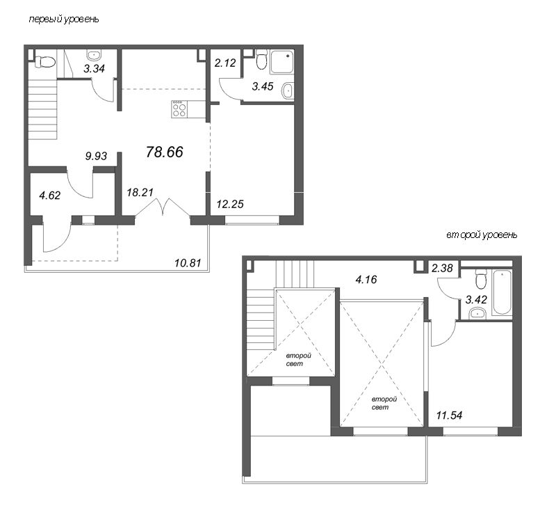 3 ккв (Евро) 78,7 м²