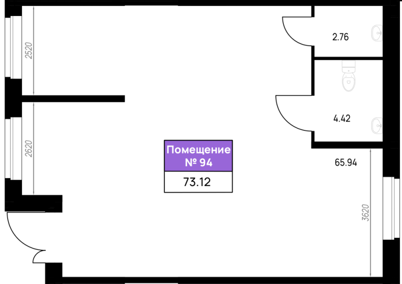 К. пом 73,1 м²