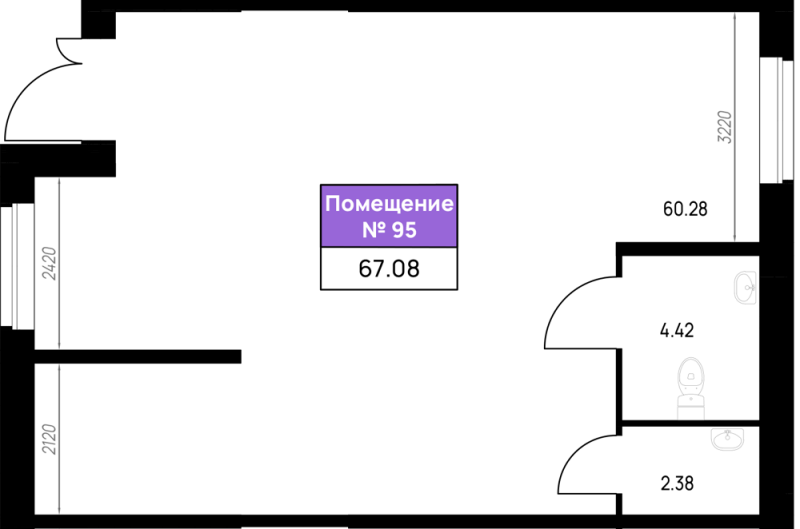 К. пом 67,1 м²