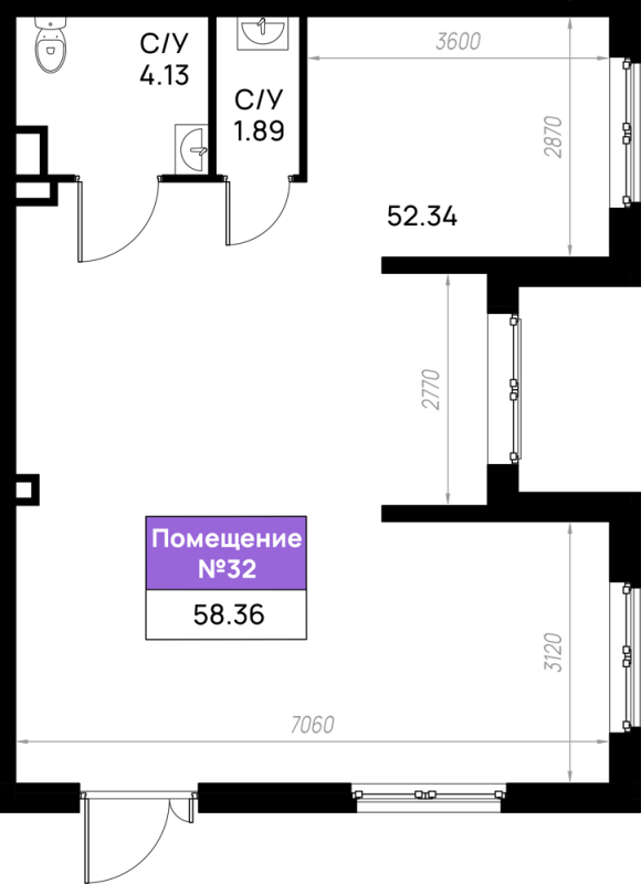 К. пом 58,4 м²
