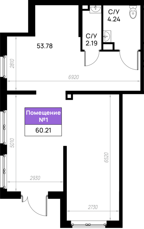 К. пом 60,2 м²