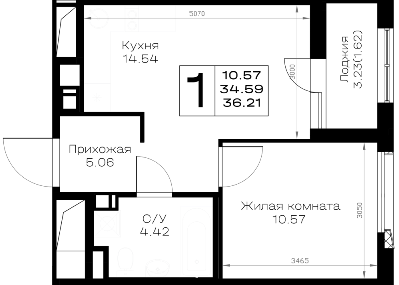 1 ккв 36,2 м²