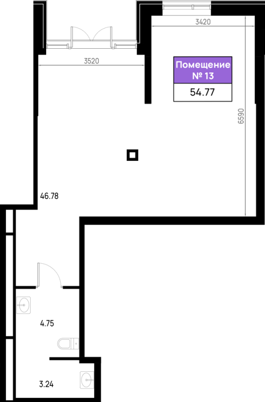 К. пом 54,8 м²