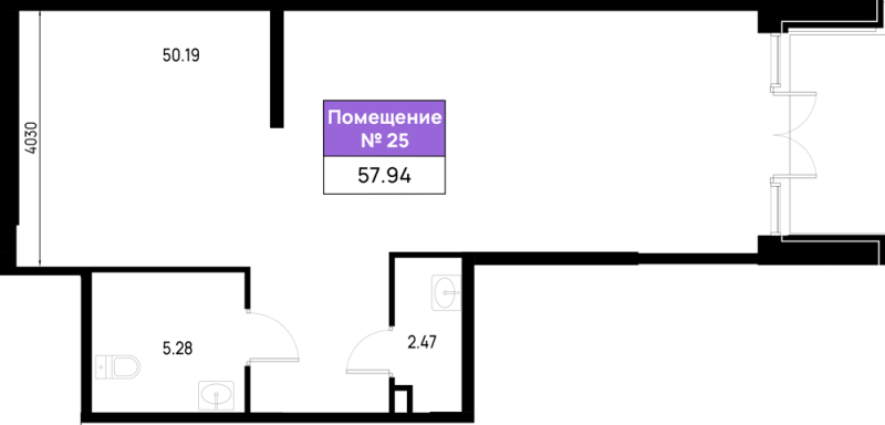 К. пом 57,9 м²