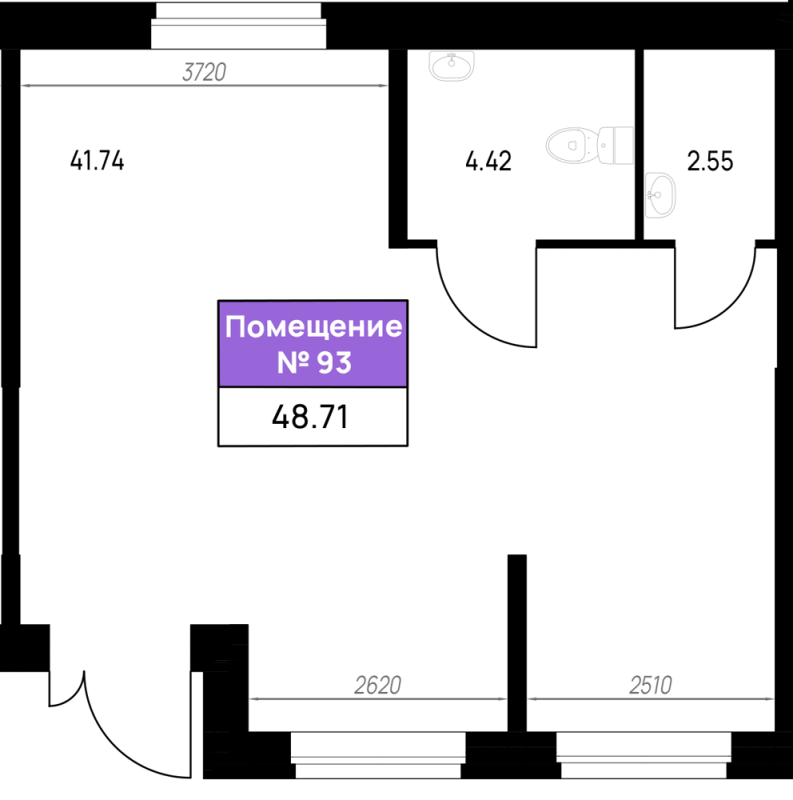 К. пом 48,7 м²