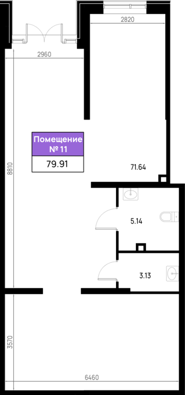 К. пом 79,9 м²