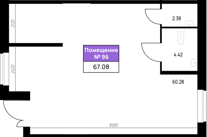 К. пом 67,1 м²