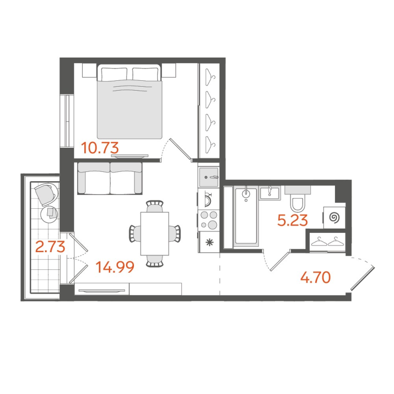 2 ккв (Евро) 36,2 м²