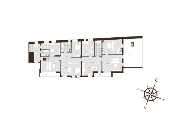 7 ккв (Евро) 221,4 м²