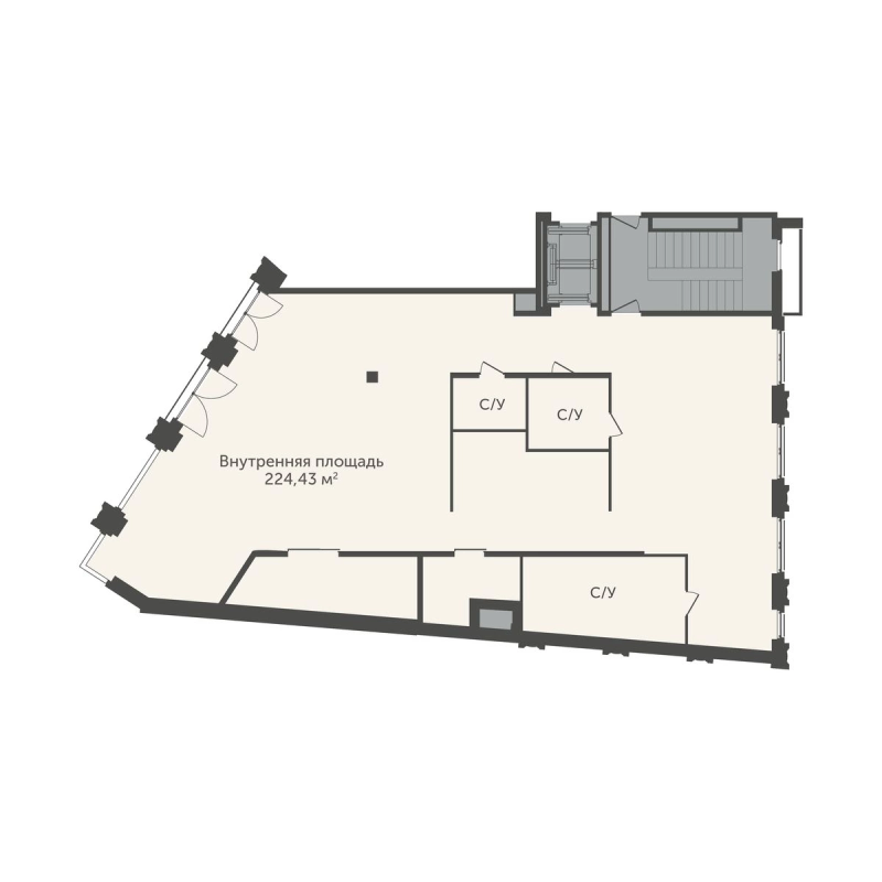 Студия 224,4 м²