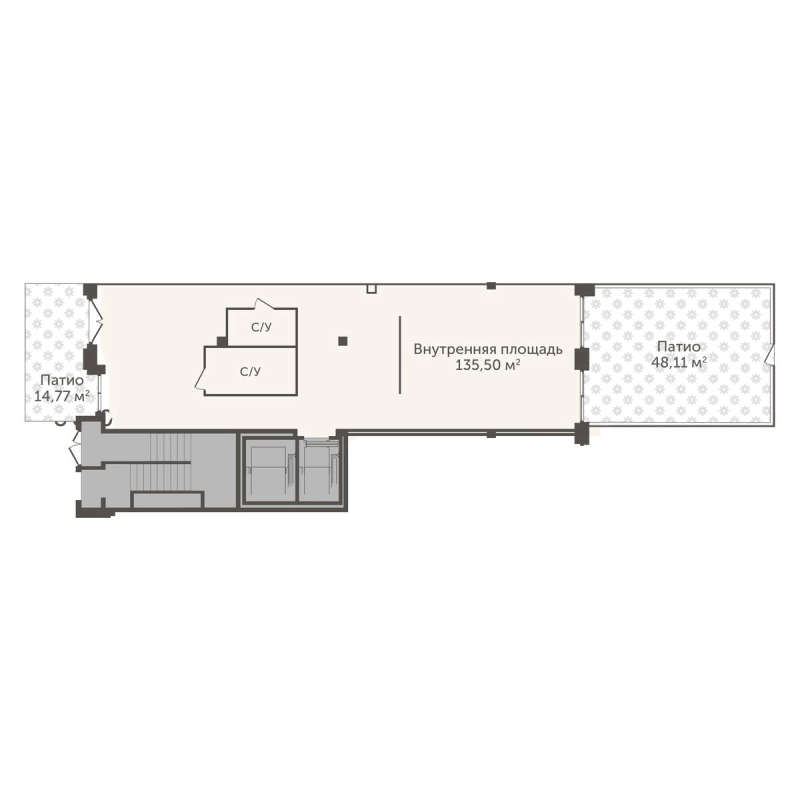 Студия 135,5 м²