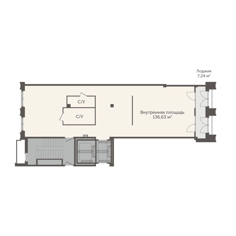 Студия 140,3 м²