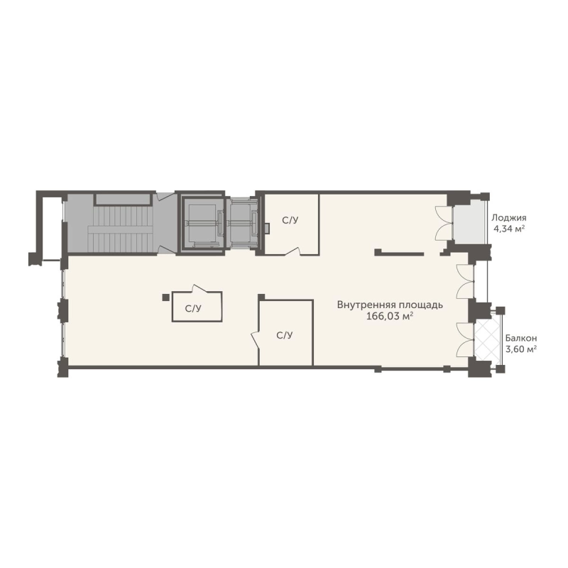 Студия 169,3 м²