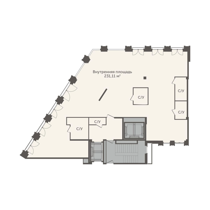 Студия 231,1 м²