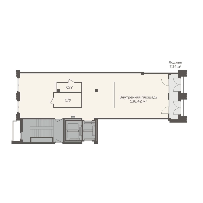 Студия 140 м²