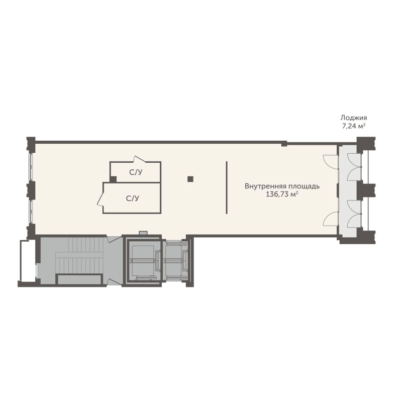 Студия 140,4 м²