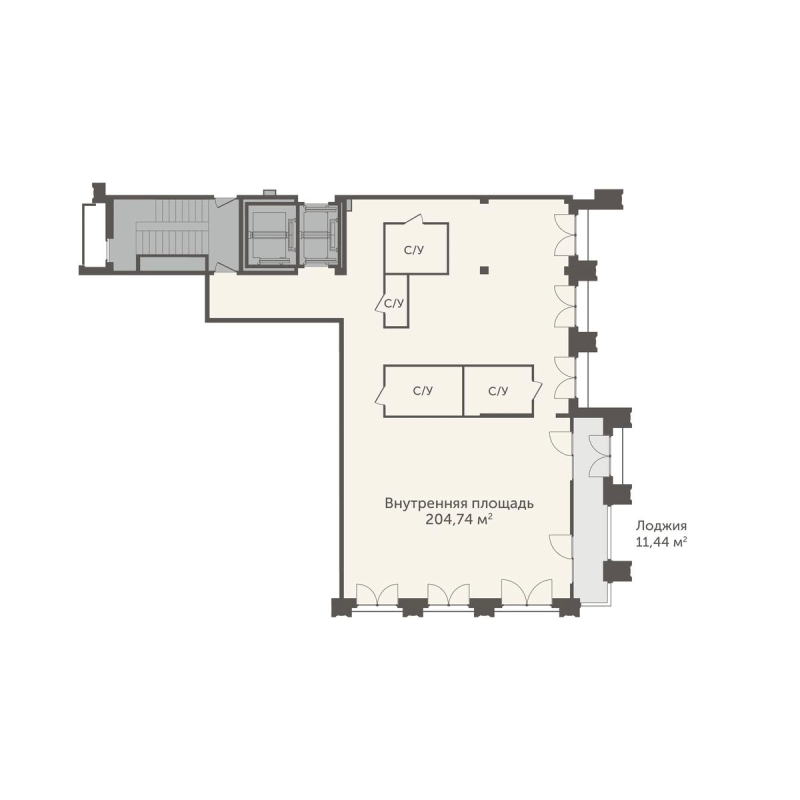 Студия 210,5 м²