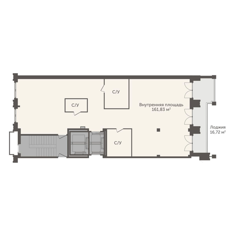 Студия 170,2 м²