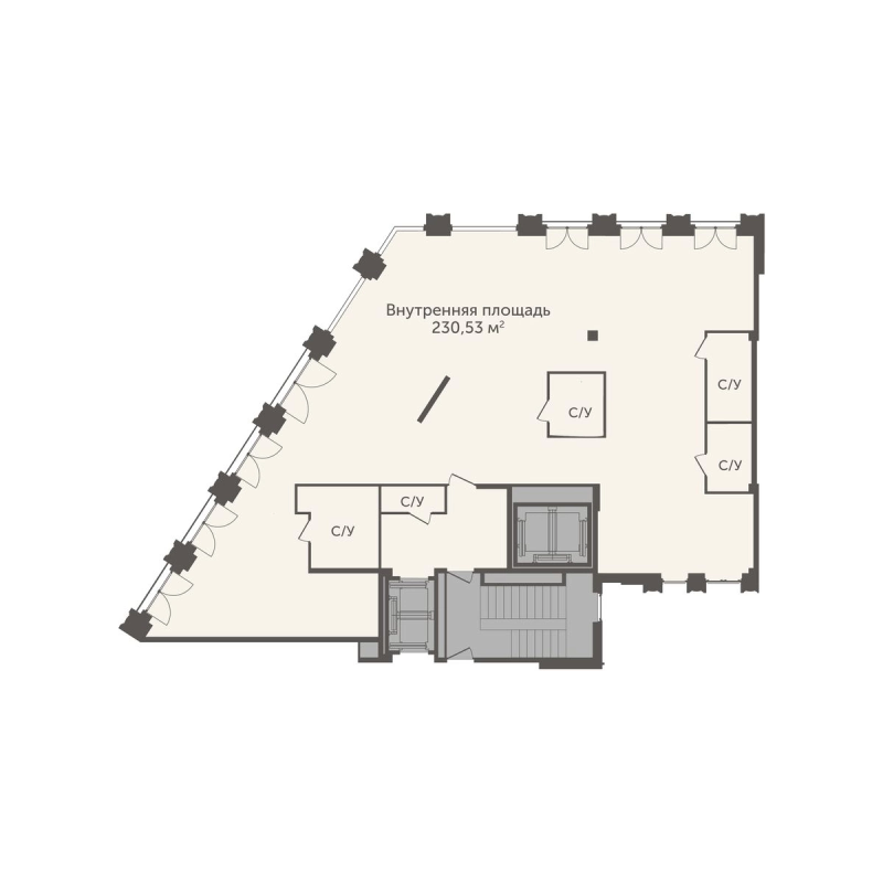 Студия 230,5 м²
