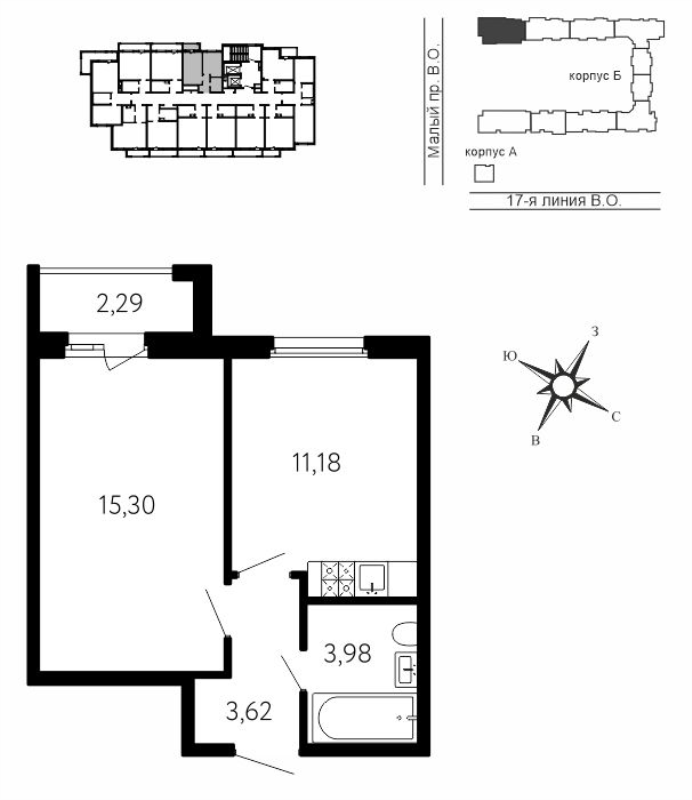 1 ккв 34,8 м²