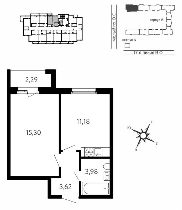 1 ккв 34,8 м²