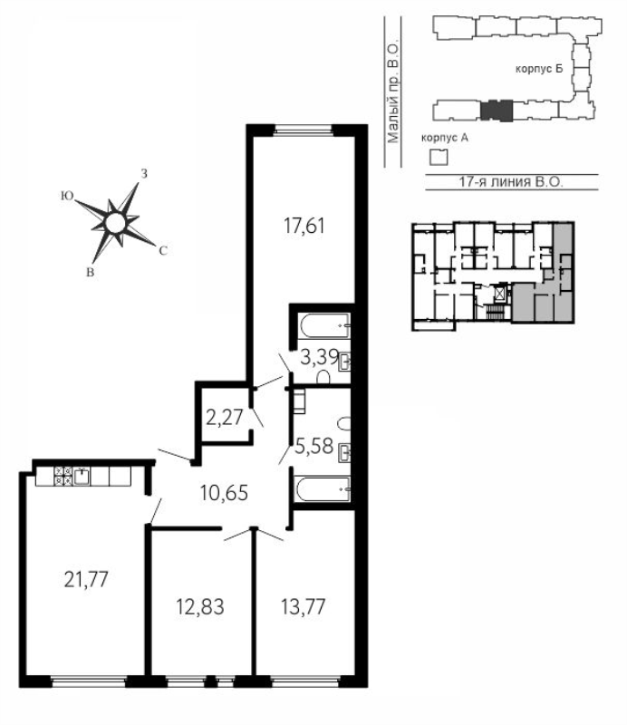 4 ккв (Евро) 88,2 м²