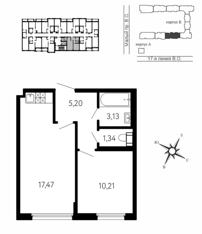 2 ккв (Евро) 37,4 м²