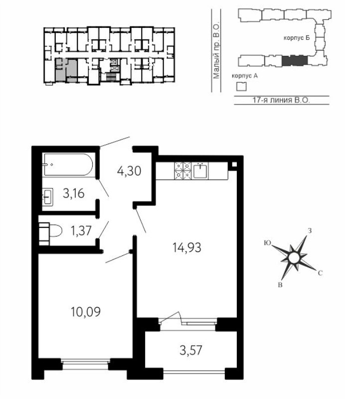 1 ккв 35,6 м²