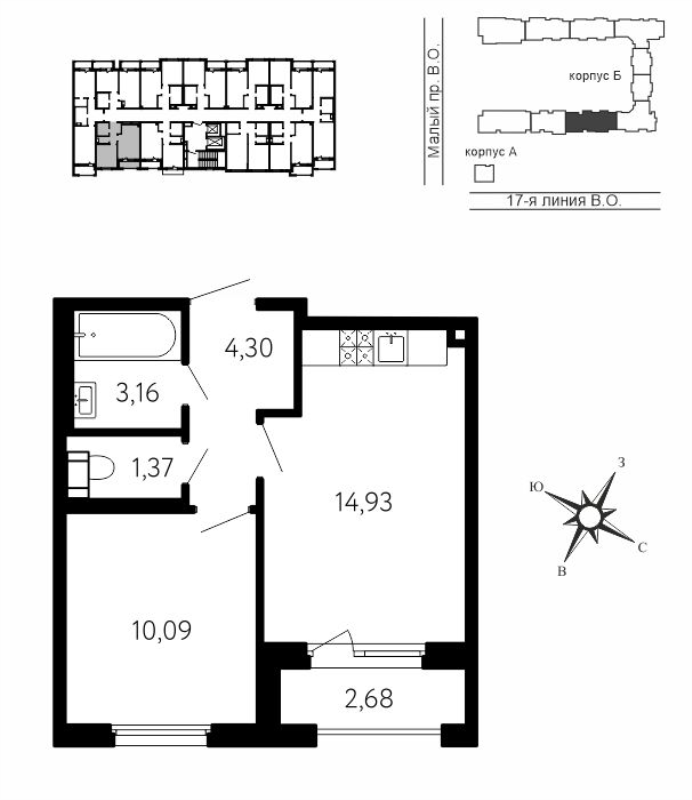 1 ккв 35,2 м²