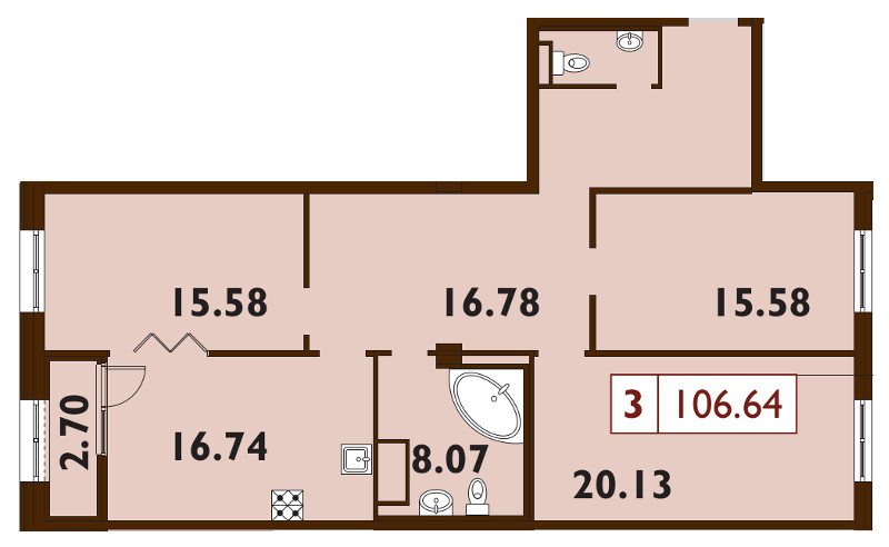 4 ккв (Евро) 106,2 м²