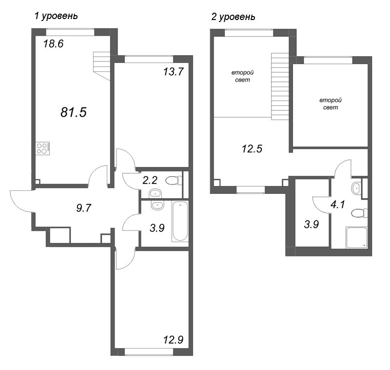 4 ккв (Евро) 81,5 м²