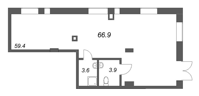 К. пом 66,9 м²