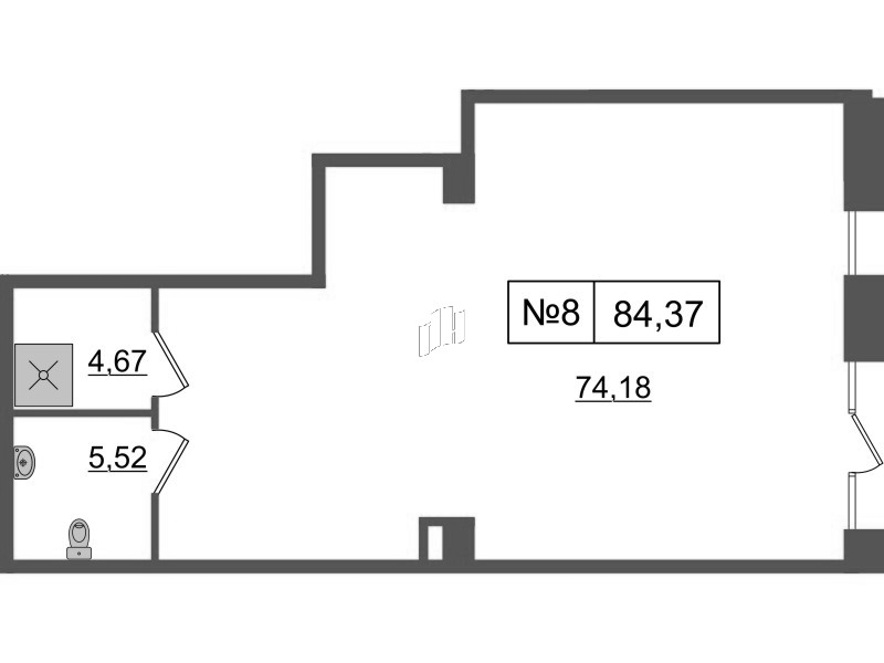 К. пом 84,4 м²