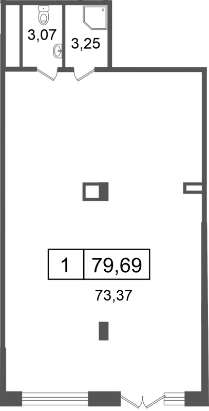 К. пом 79,7 м²