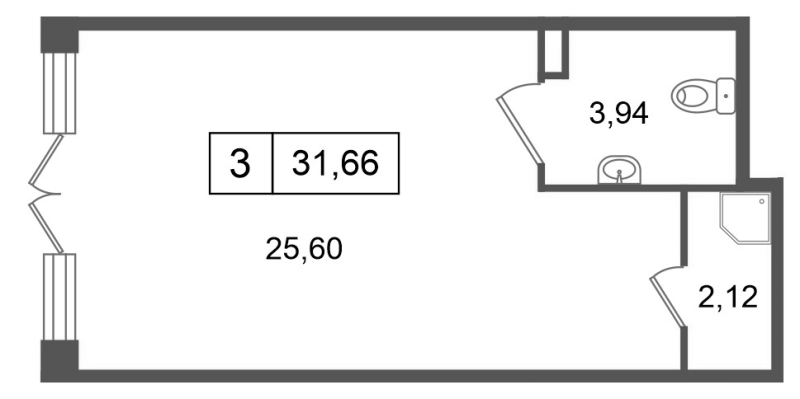 К. пом 31,7 м²