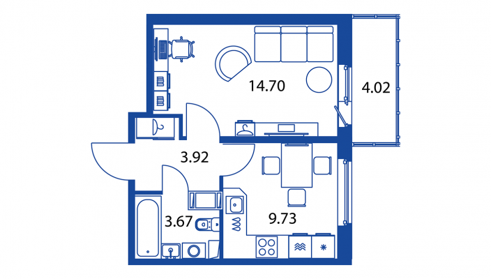 1 ккв 32 м²