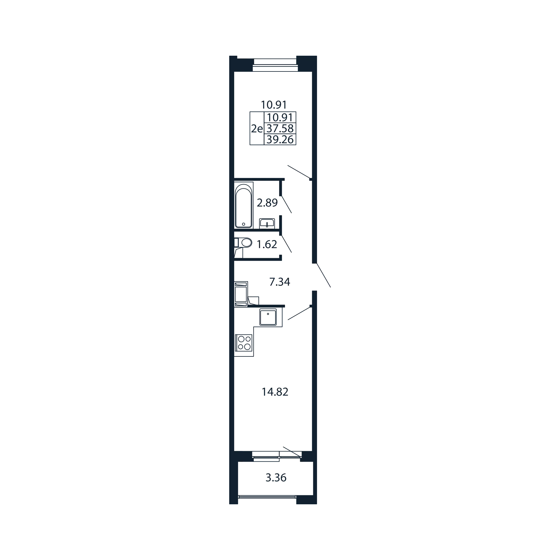 1 ккв 37,6 м²