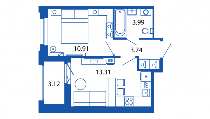 1 ккв 32 м²