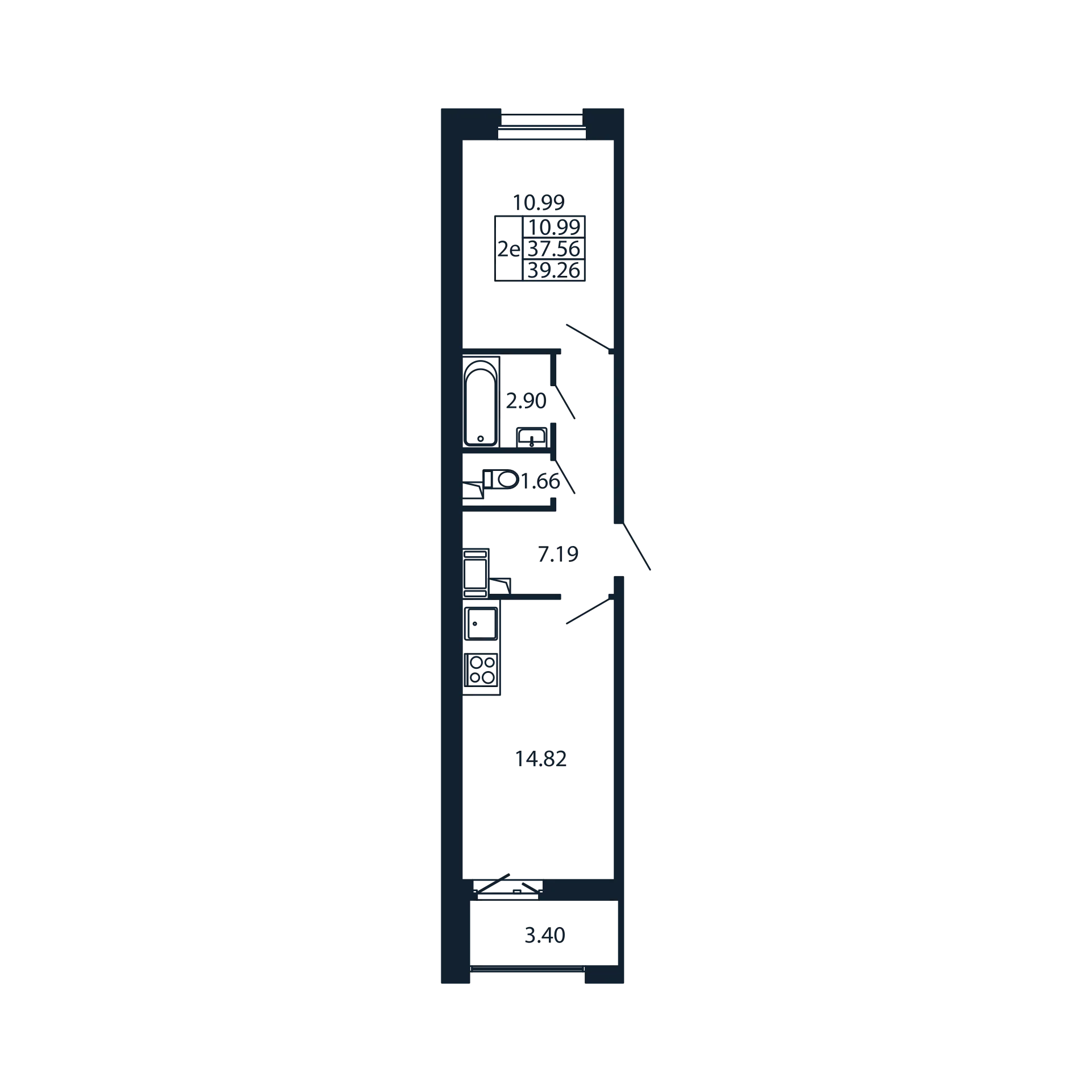 2 ккв (Евро) 37,6 м²