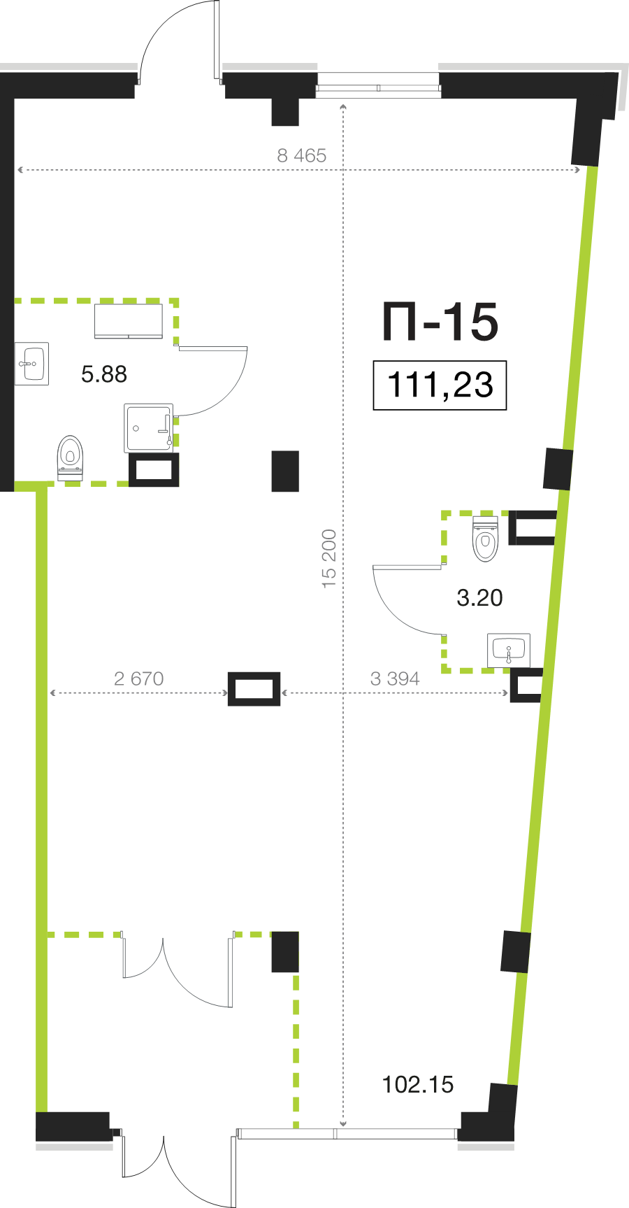 К. пом 111,2 м²