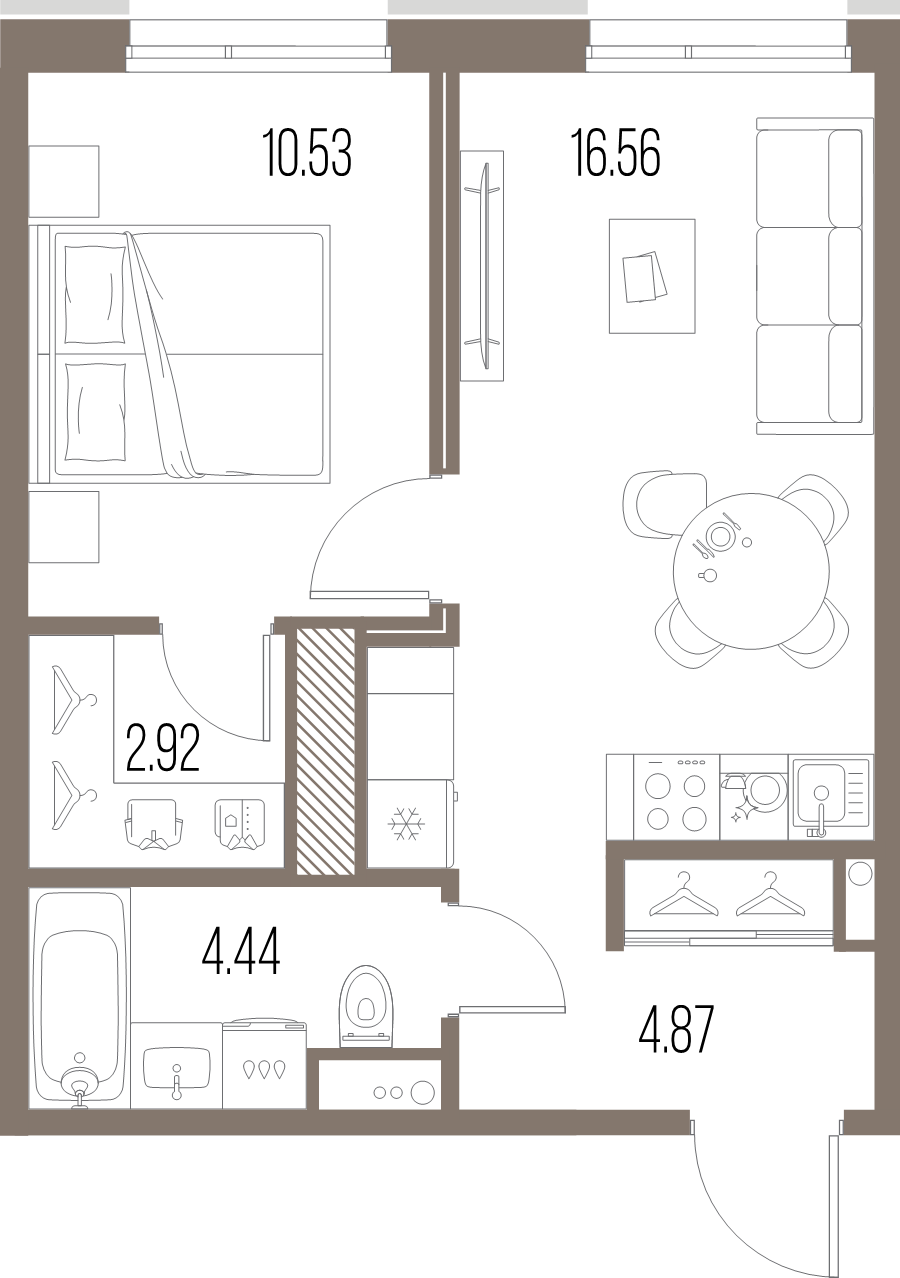 2 ккв (Евро) 39,3 м²