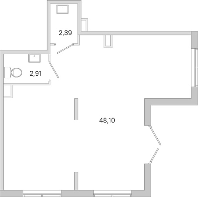 К. пом 53,4 м²