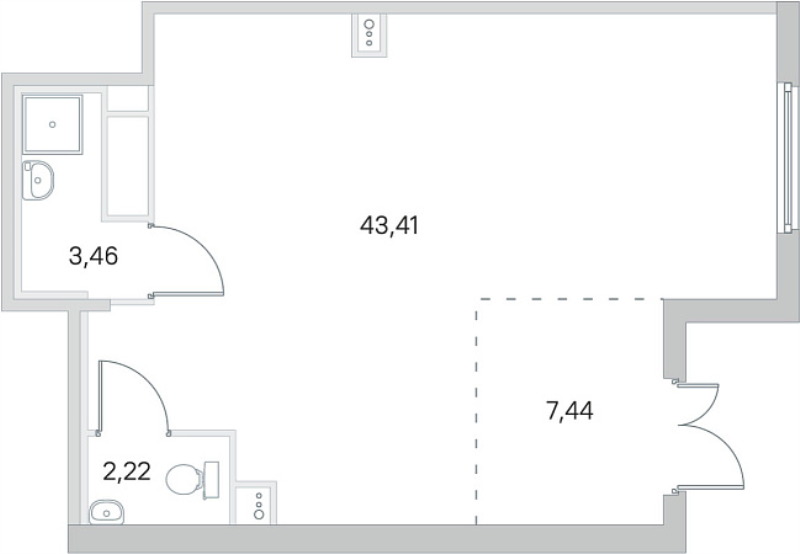 К. пом 56,5 м²