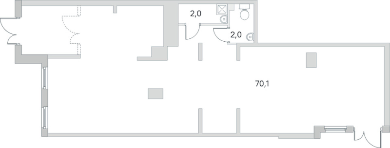 К. пом 74,1 м²