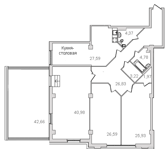 4 ккв (Евро) 160,3 м²