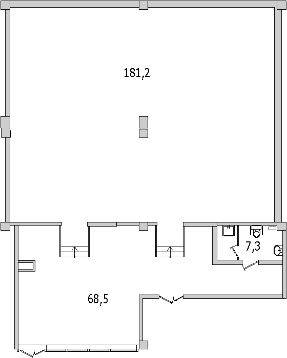 К. пом 257 м²