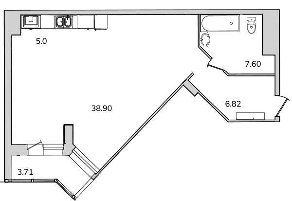 1 ккв 62 м²