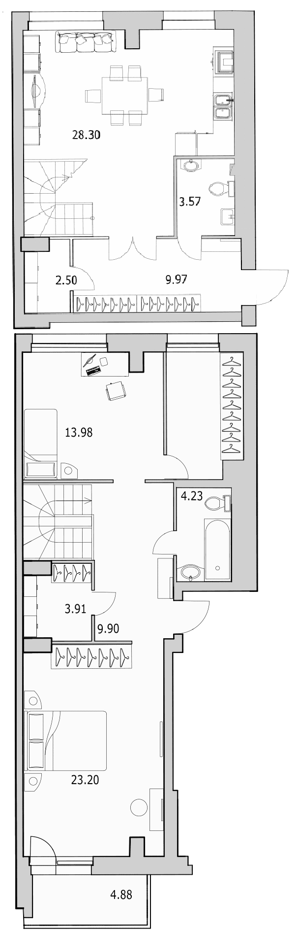 3 ккв (Евро) 112,7 м²